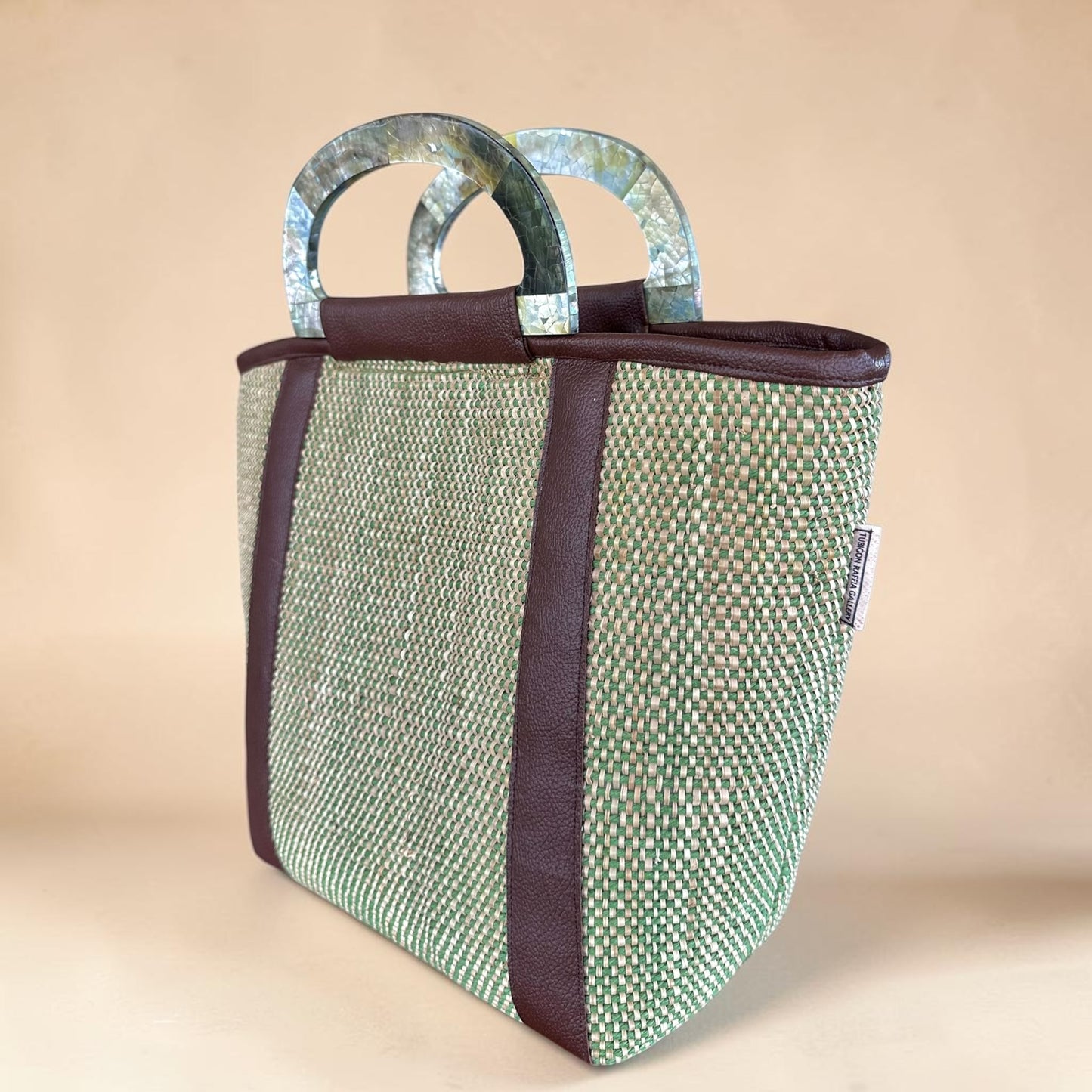 Olive Earth Tote V1 (Black Lip Shell)