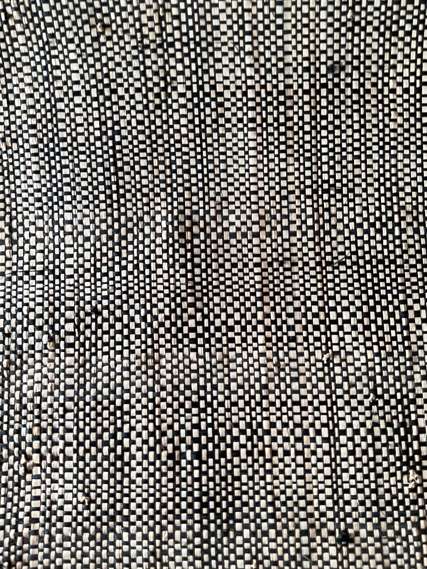 Classic B and W Monochrome Raffia Fabric Roll