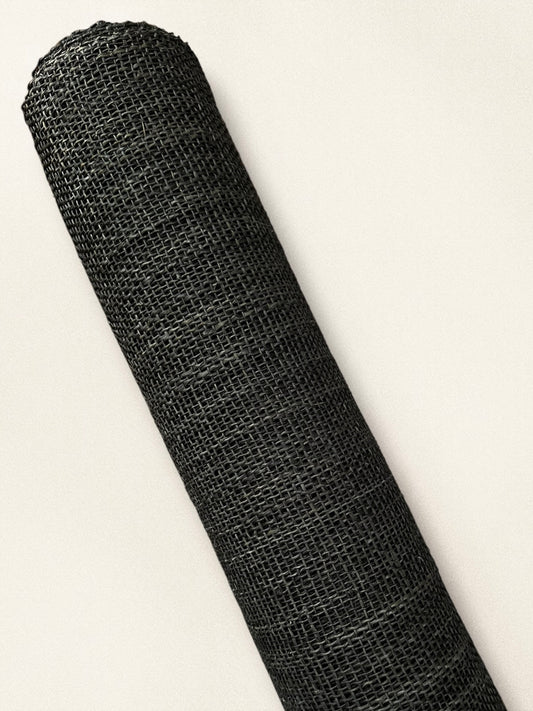 Binolyo Hand-Rolled Raffia Fabric Roll (Premium Black)