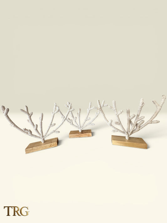 Caspian Raffia Coral ( Handcrafted Coastal Sculpture )