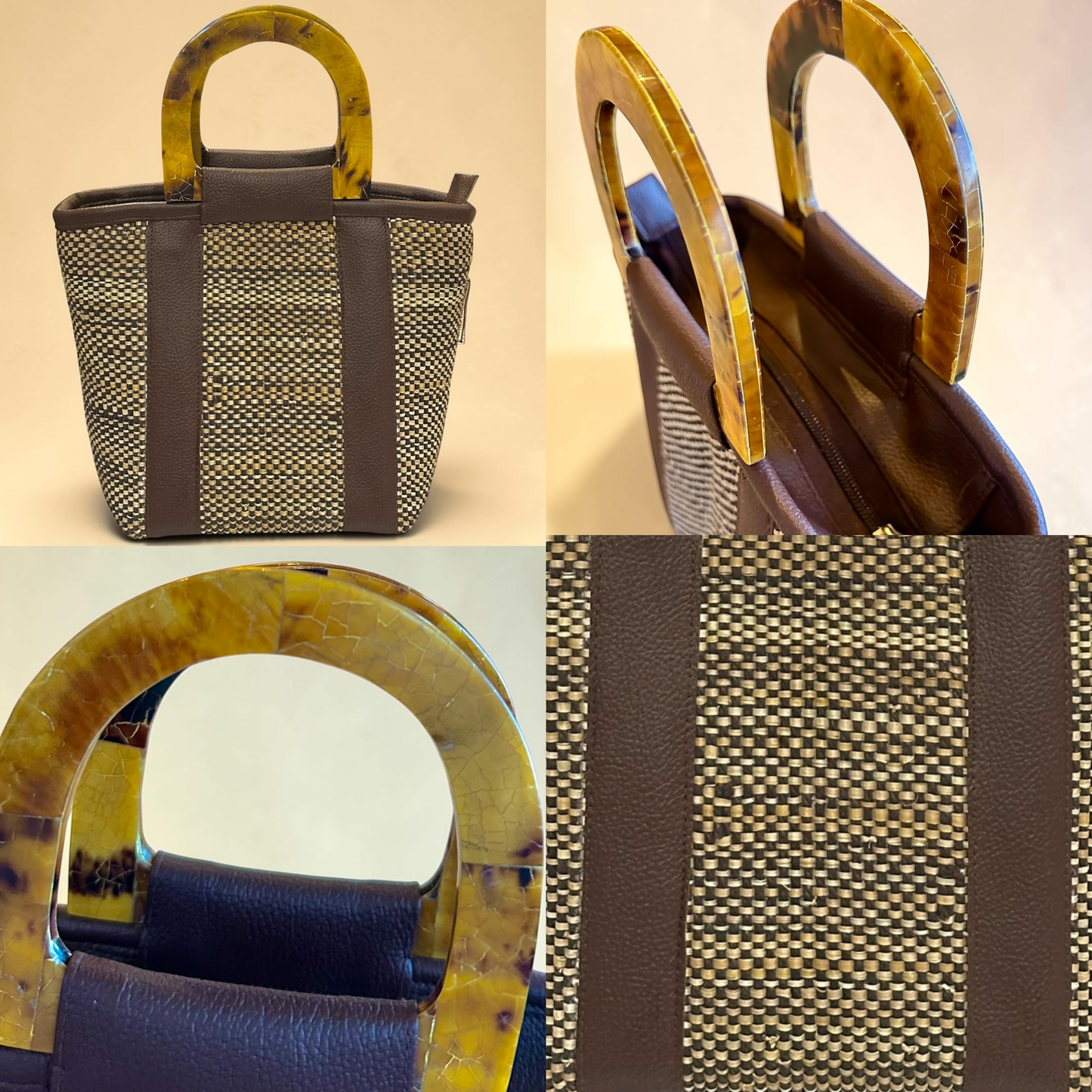 Dark Espresso Handbag (Brown Tab Shell)