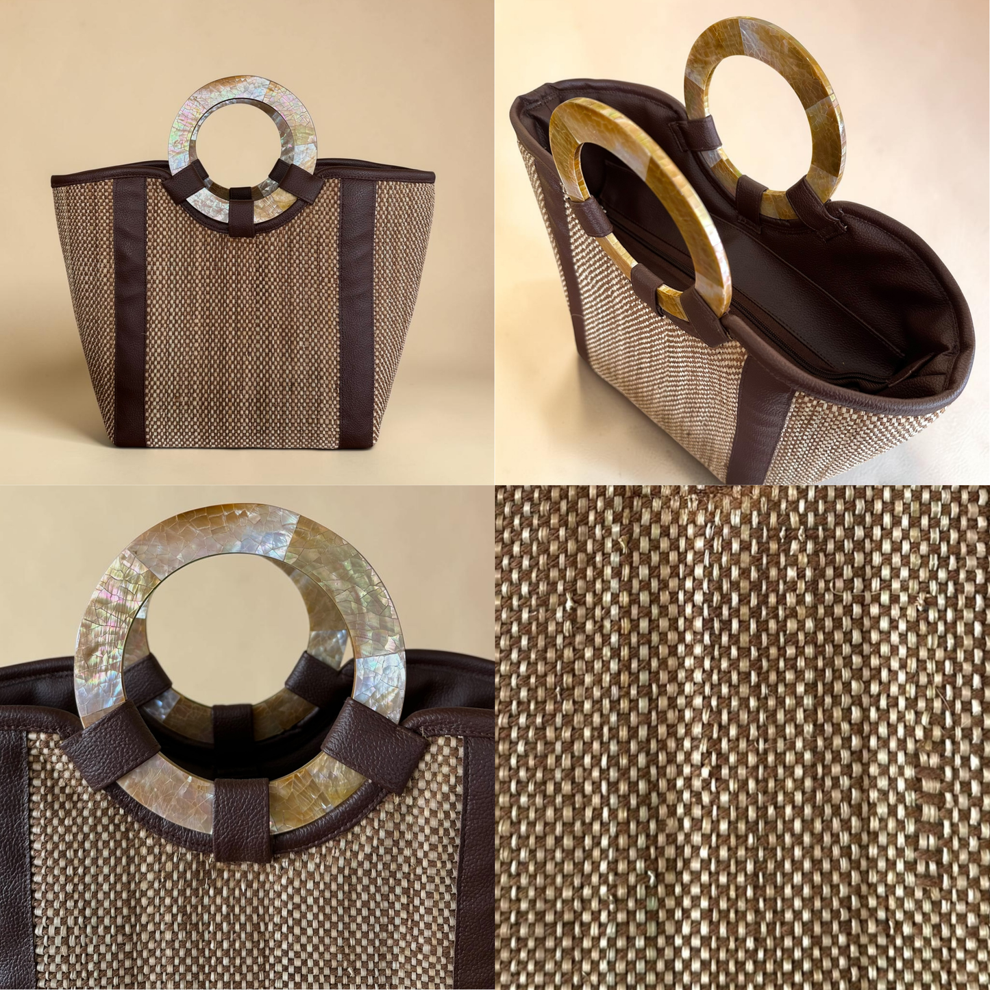 Espresso Earth Tote V2 (Brown Lip Shell)
