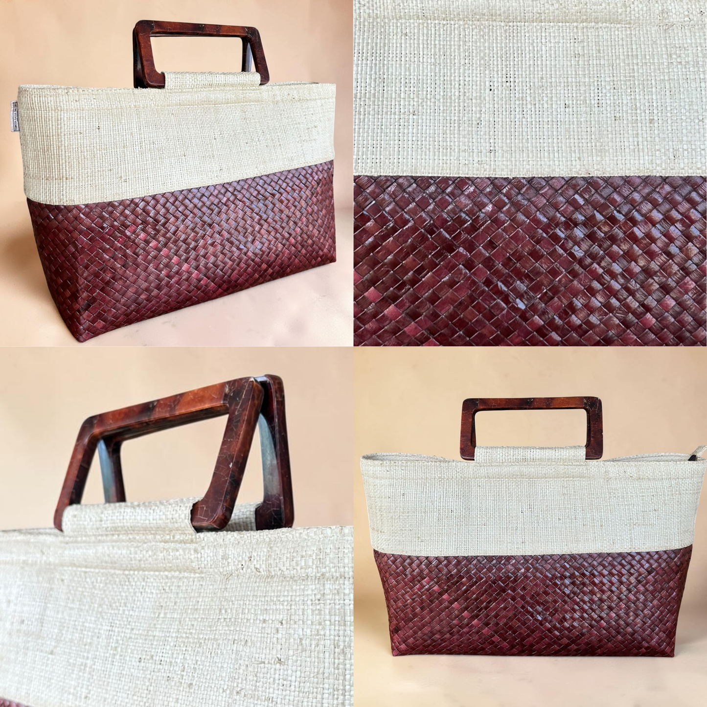 Burgundy Horizon Tote