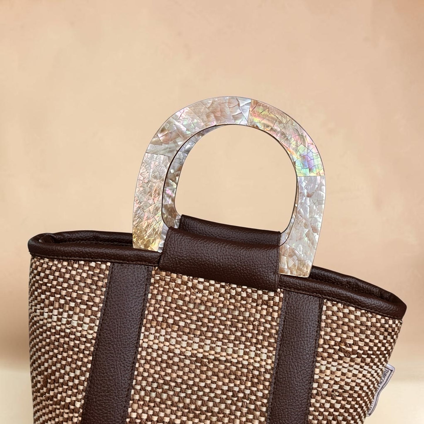 Espresso Earth Handbag (Brown Lip Shell)