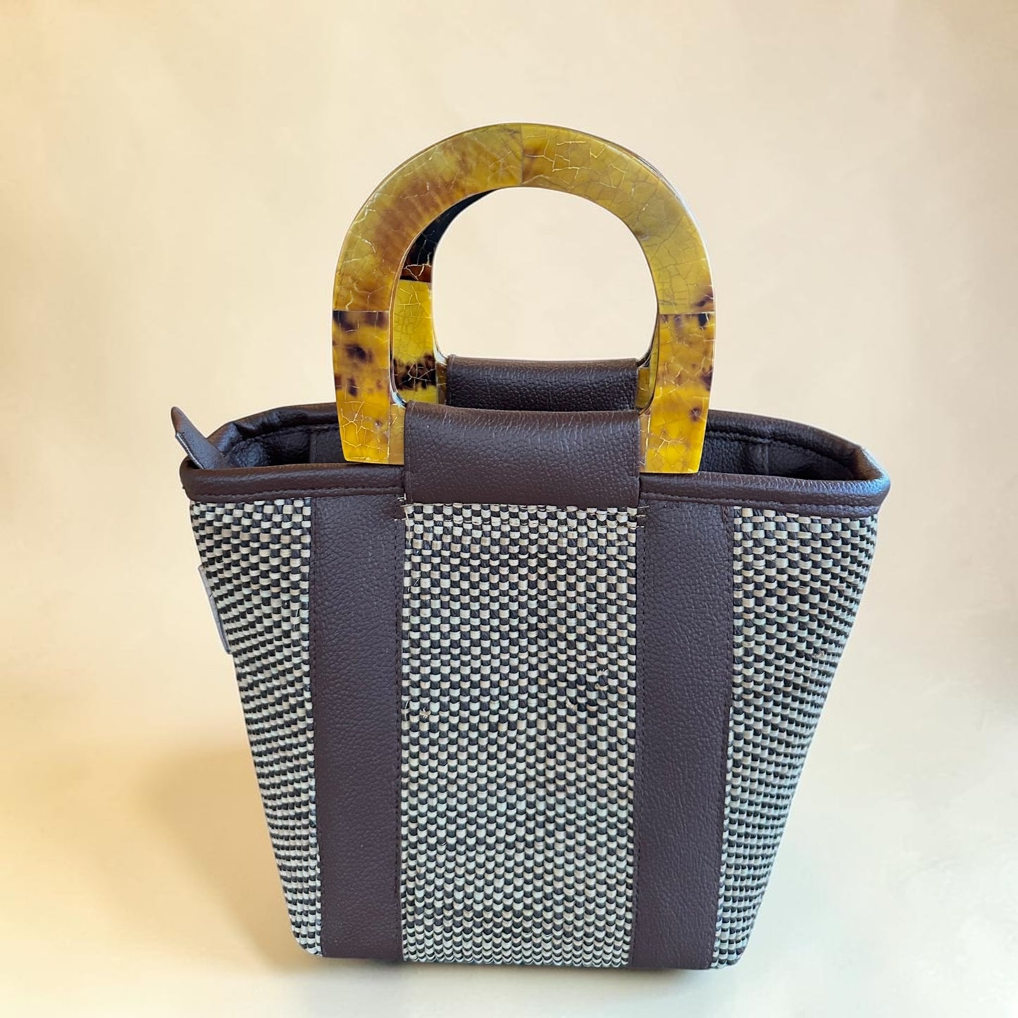 Dark Espresso Handbag (Brown Tab Shell)