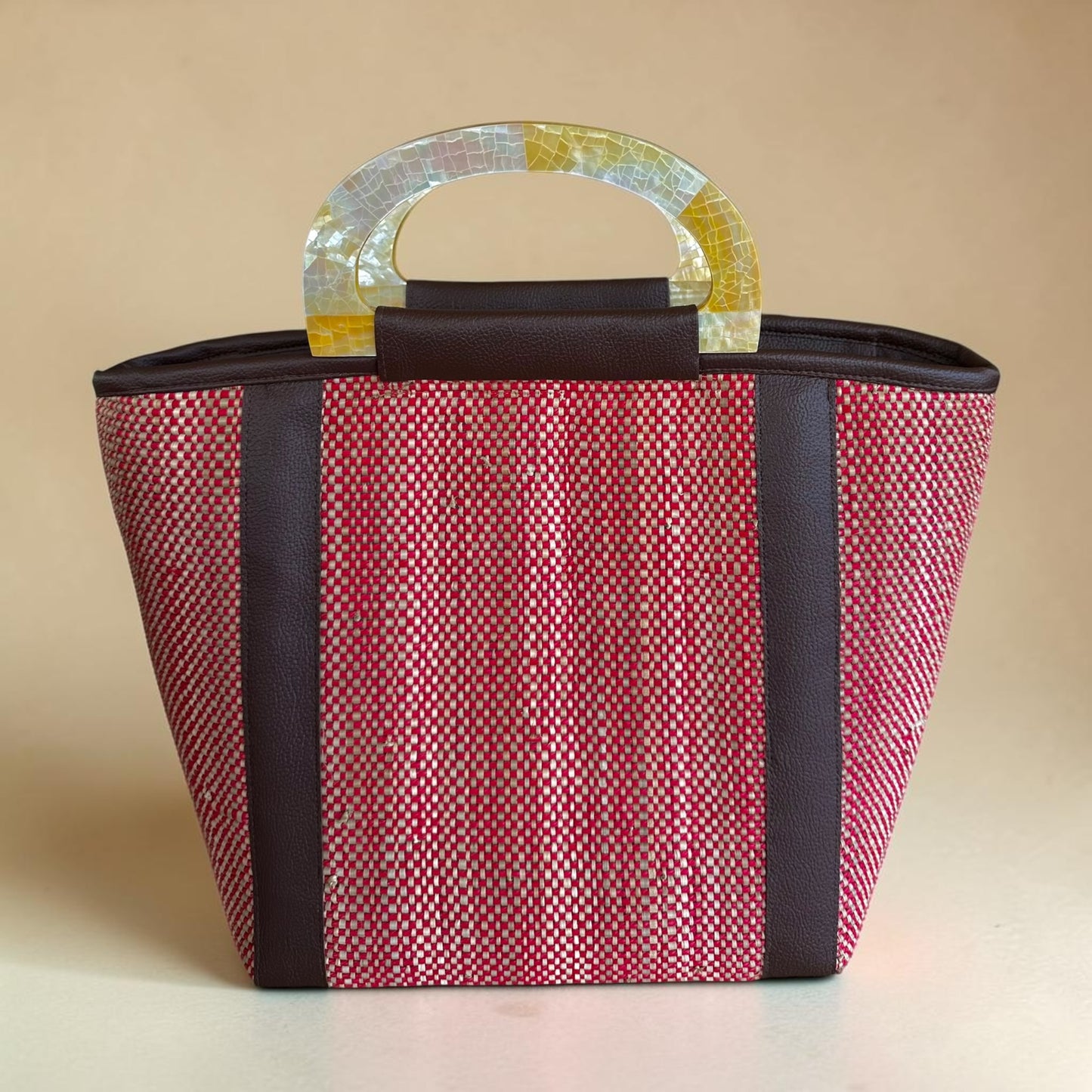 Ruby Earth Tote V1 (Mother of Pearl Handle)