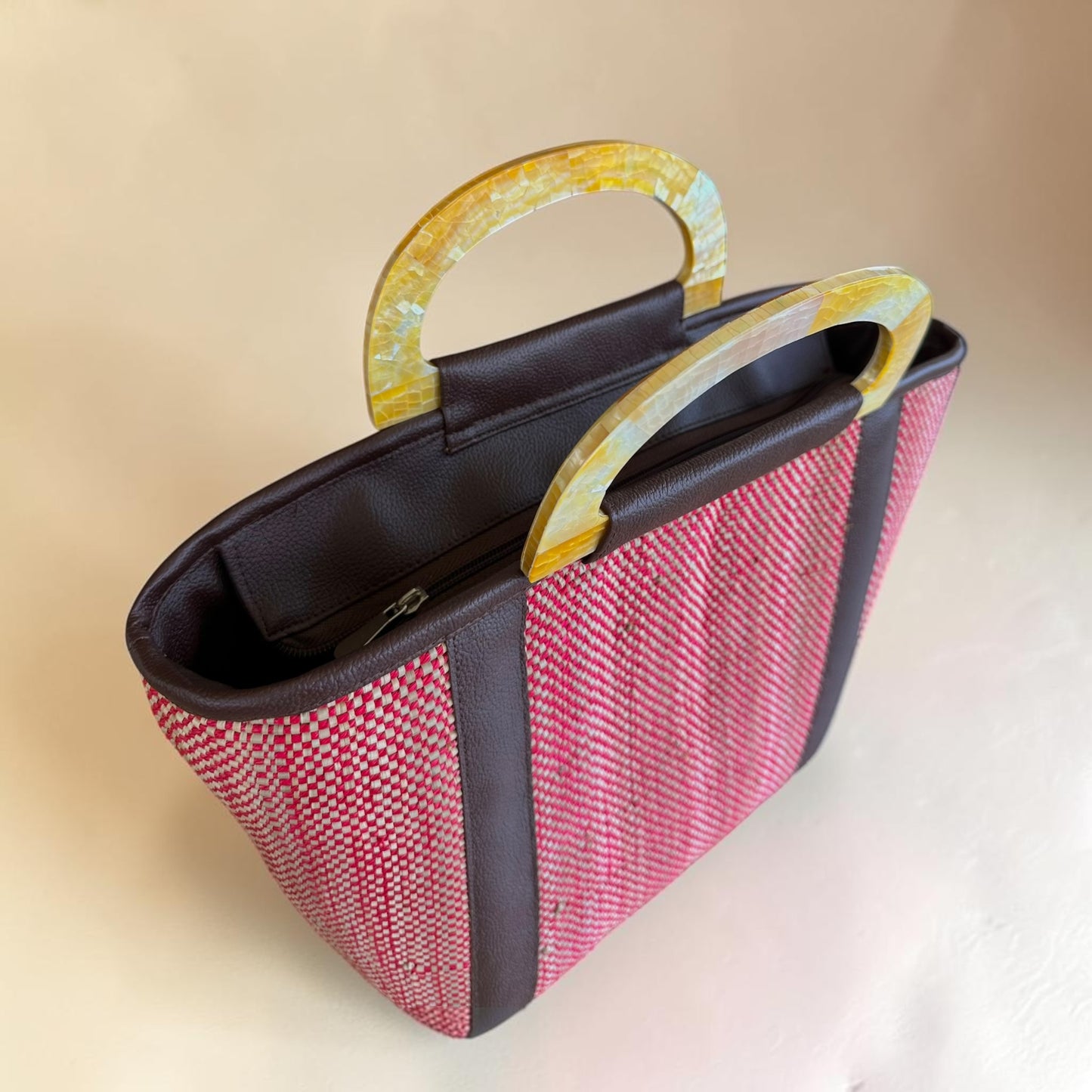Ruby Earth Tote V1 (Mother of Pearl Handle)