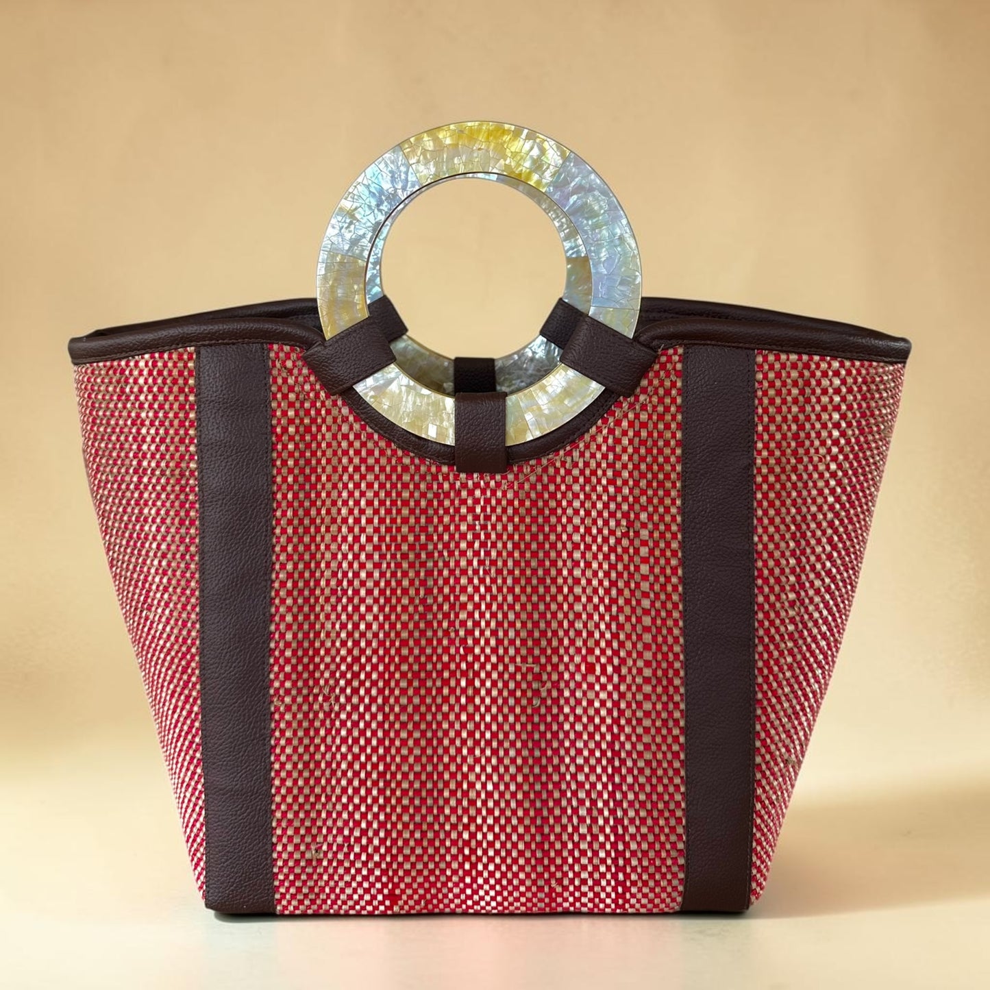 Ruby Earth Tote V2 (Mother of Pearl Handle)
