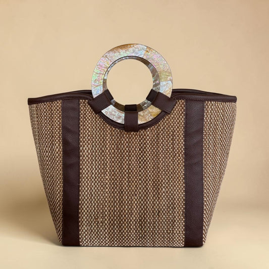 Espresso Earth Tote V2 (Brown Lip Shell)