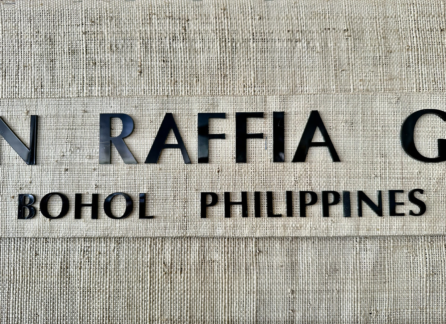 Bleached Raffia Fabric - Roll