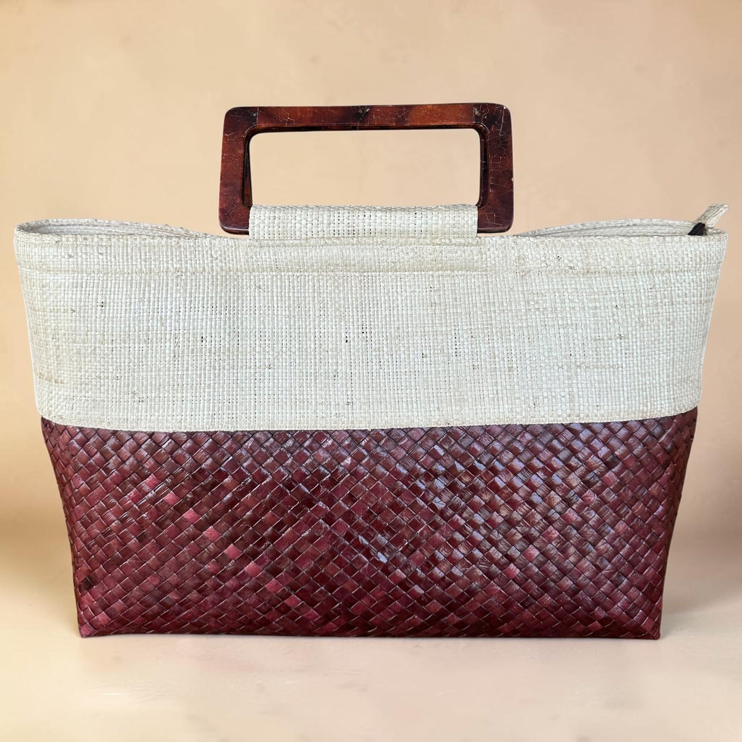 Burgundy Horizon Tote