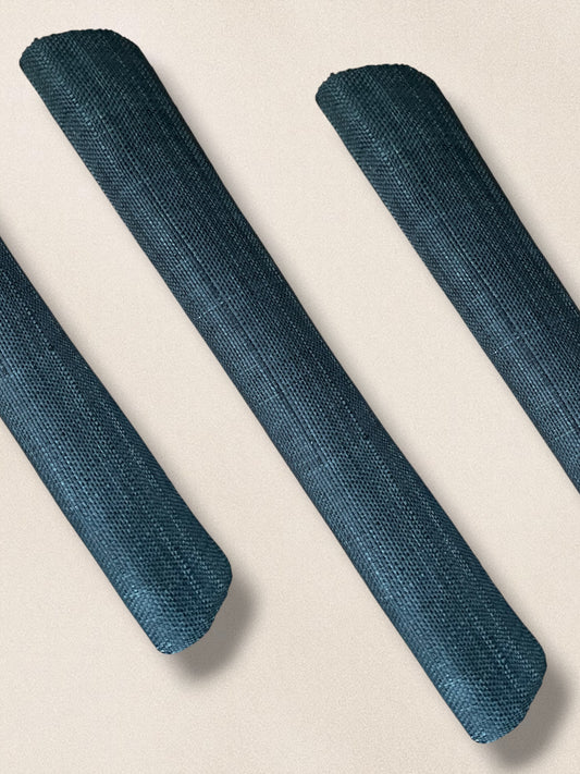 Charcoal Black Raffia Fabric Roll