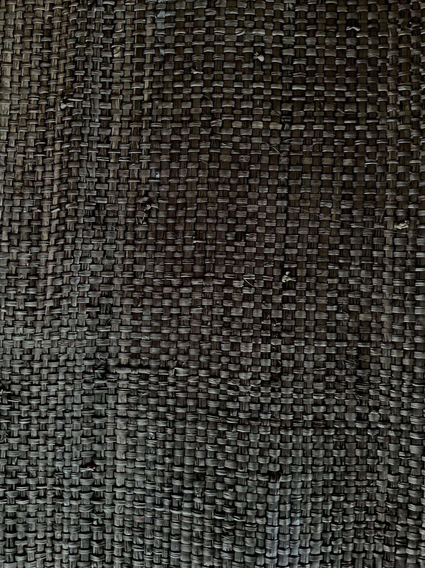 Charcoal Black Raffia Fabric Roll