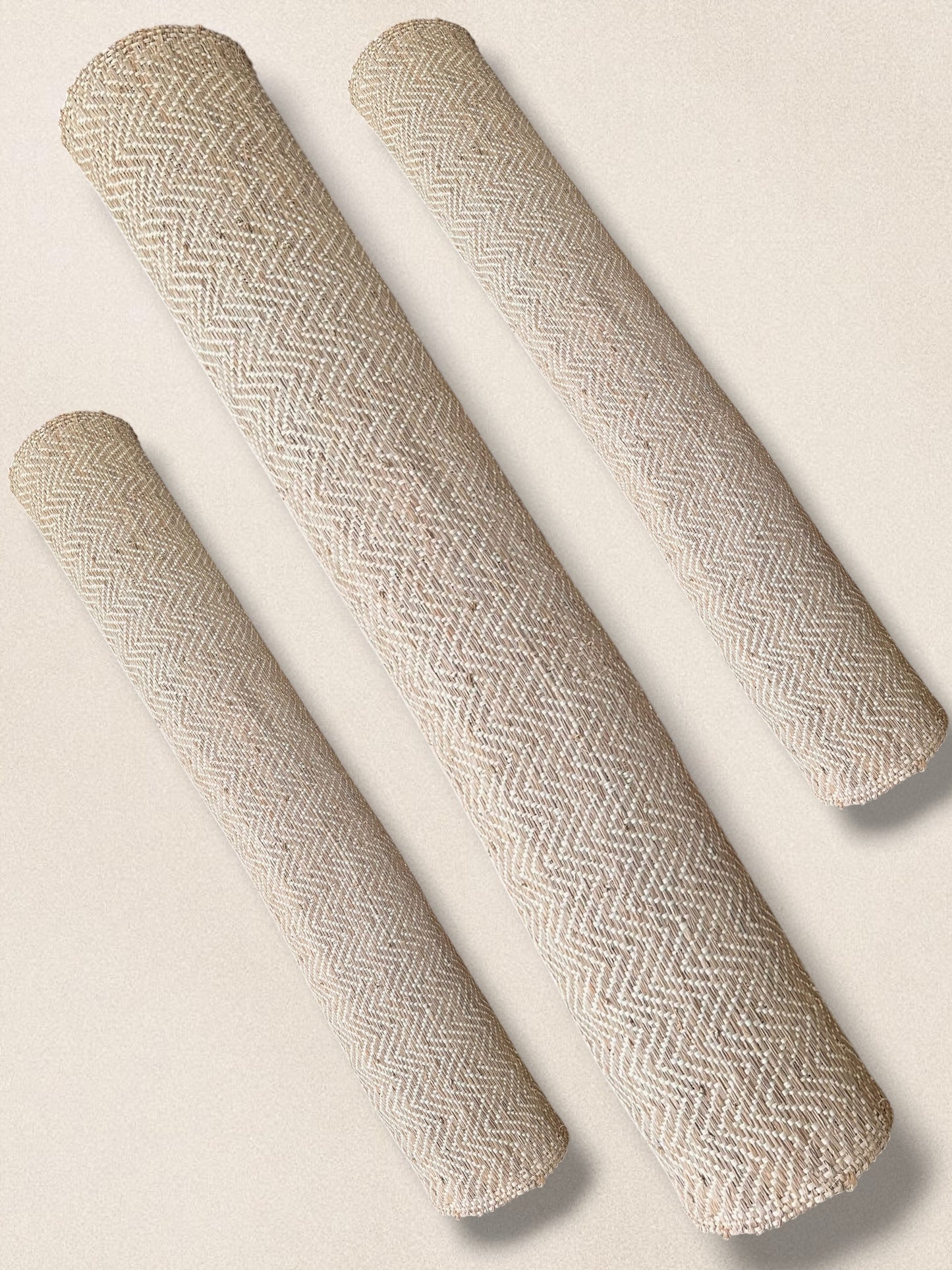 Classic Reversable Zigzag Raffia Fabric Roll