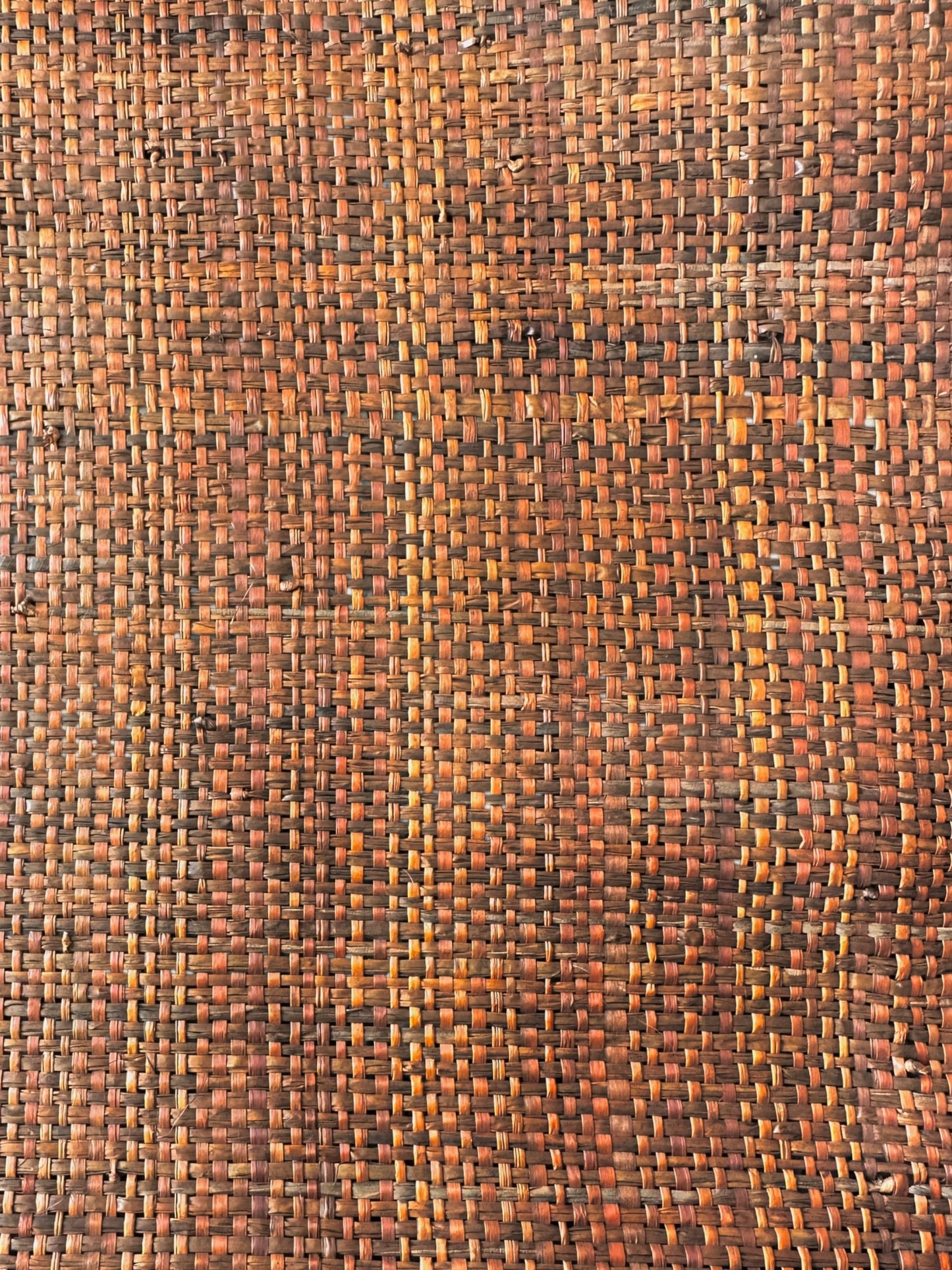 Rustic Copper Raffia Fabric Roll
