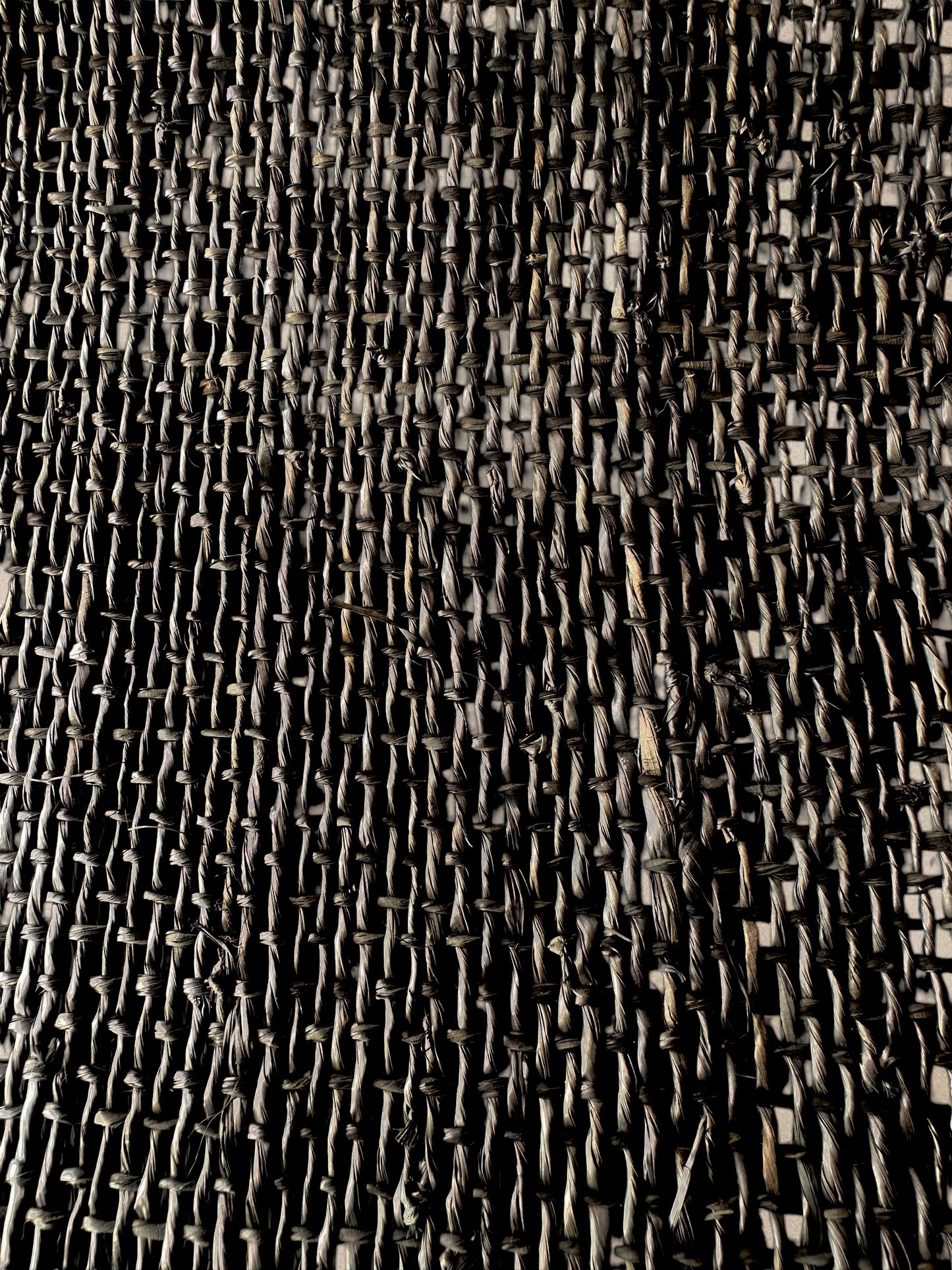Binolyo Hand-Rolled Raffia Fabric Roll (Premium Black)