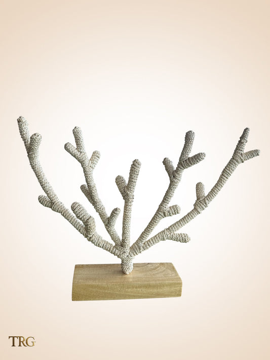 Caspian Raffia Coral ( Handcrafted Coastal Sculpture )