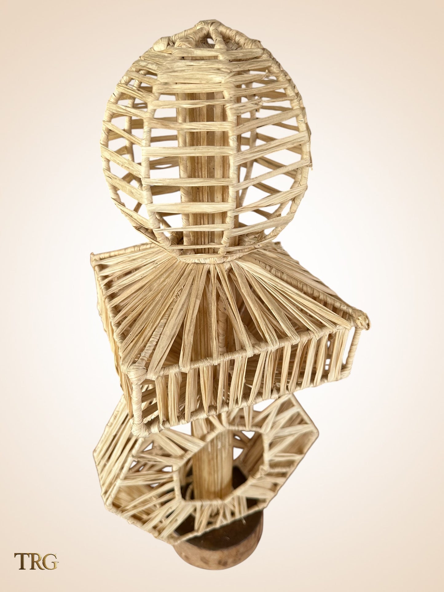 Kaleido Raffia Sculpture - Interactive Geometric Art