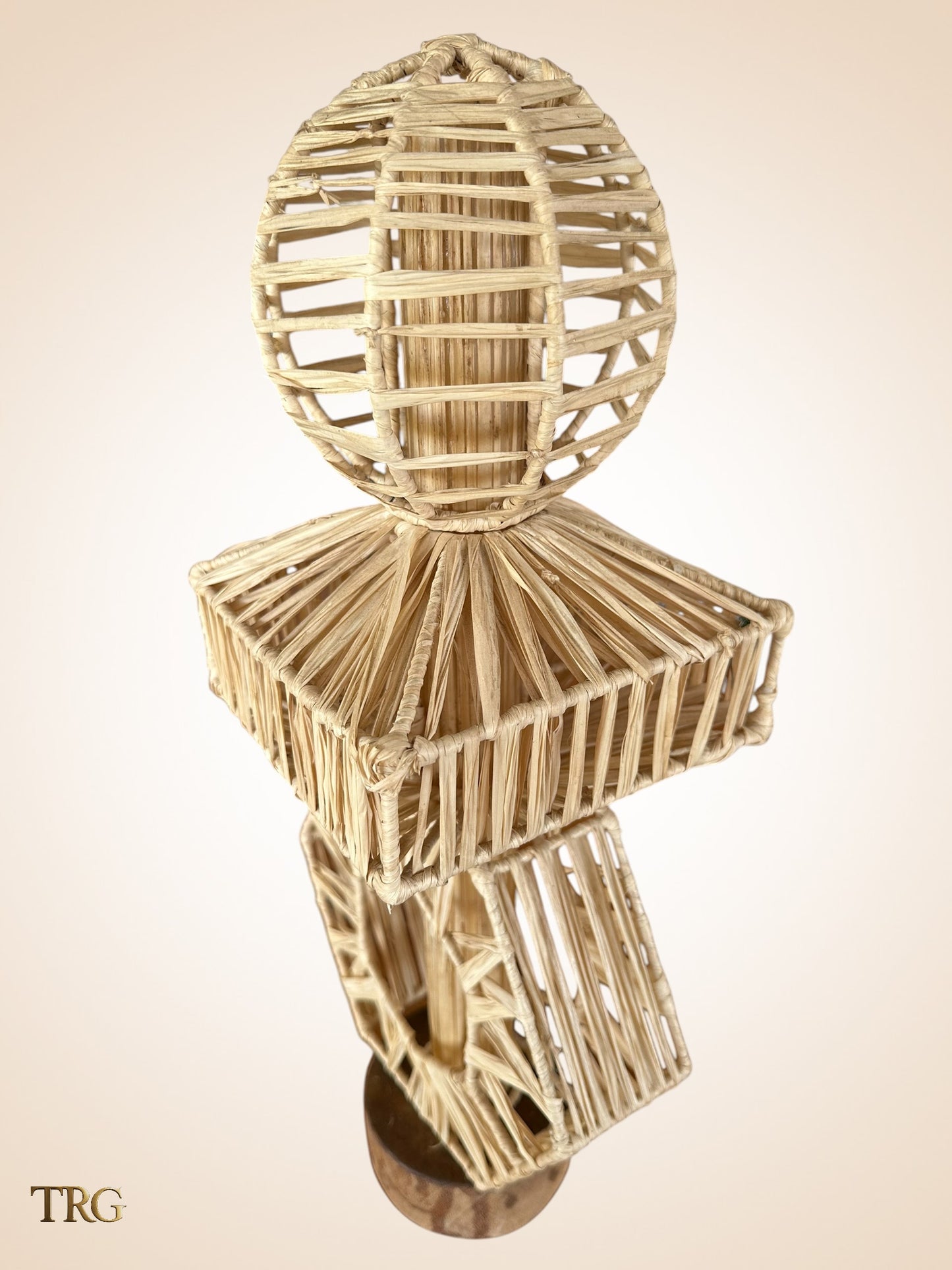 Kaleido Raffia Sculpture - Interactive Geometric Art