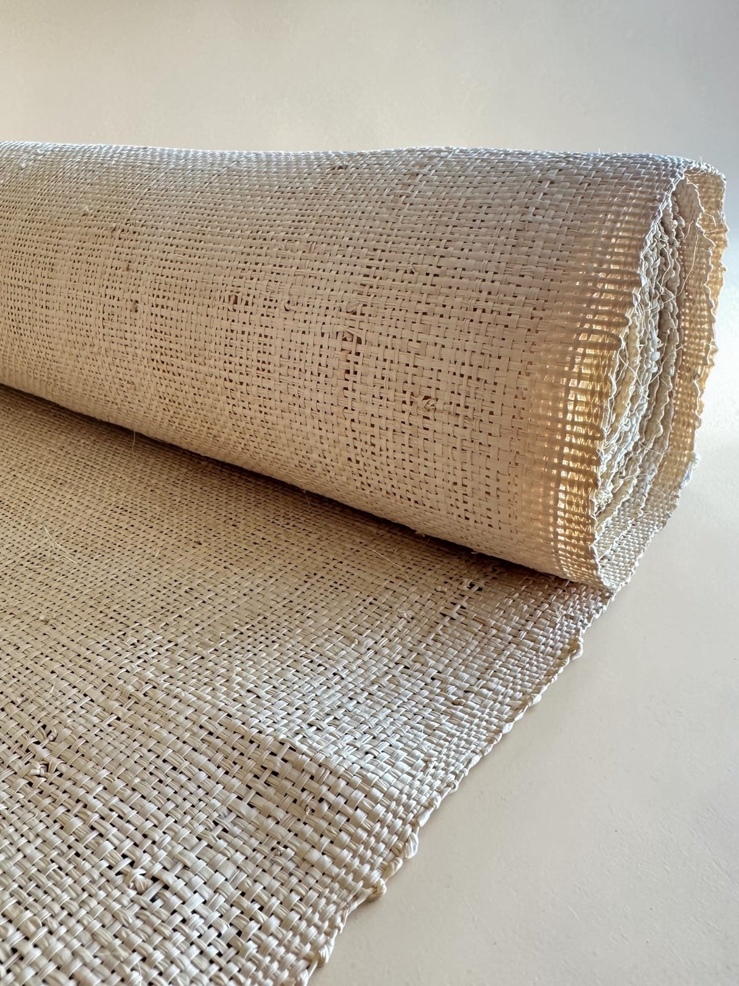 Bleached Raffia Fabric - Roll