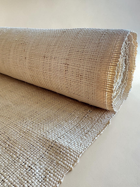 Bleached Raffia Fabric - Roll