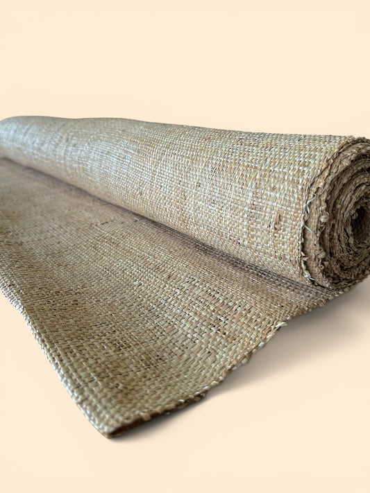 Natural Raffia Fabric - Roll (Paok)